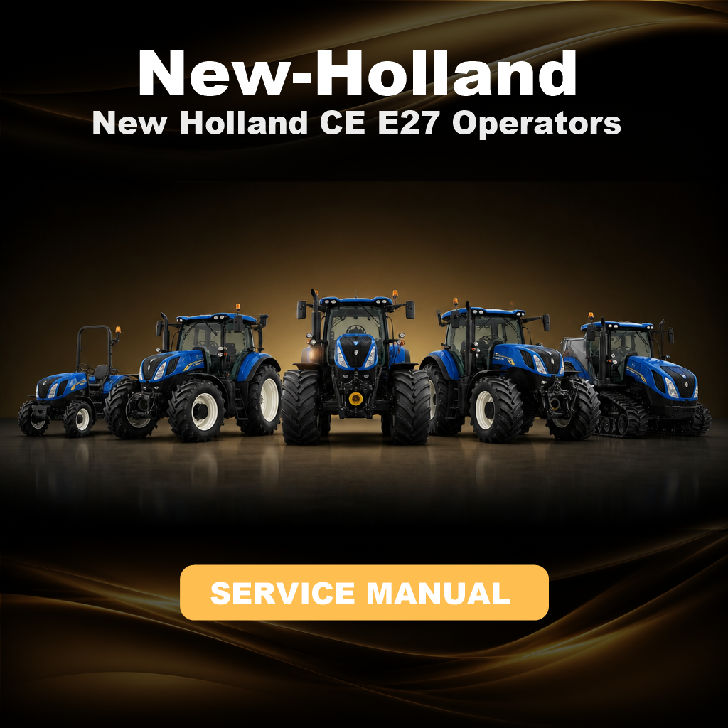 New Holland CE E27 Operators Manual