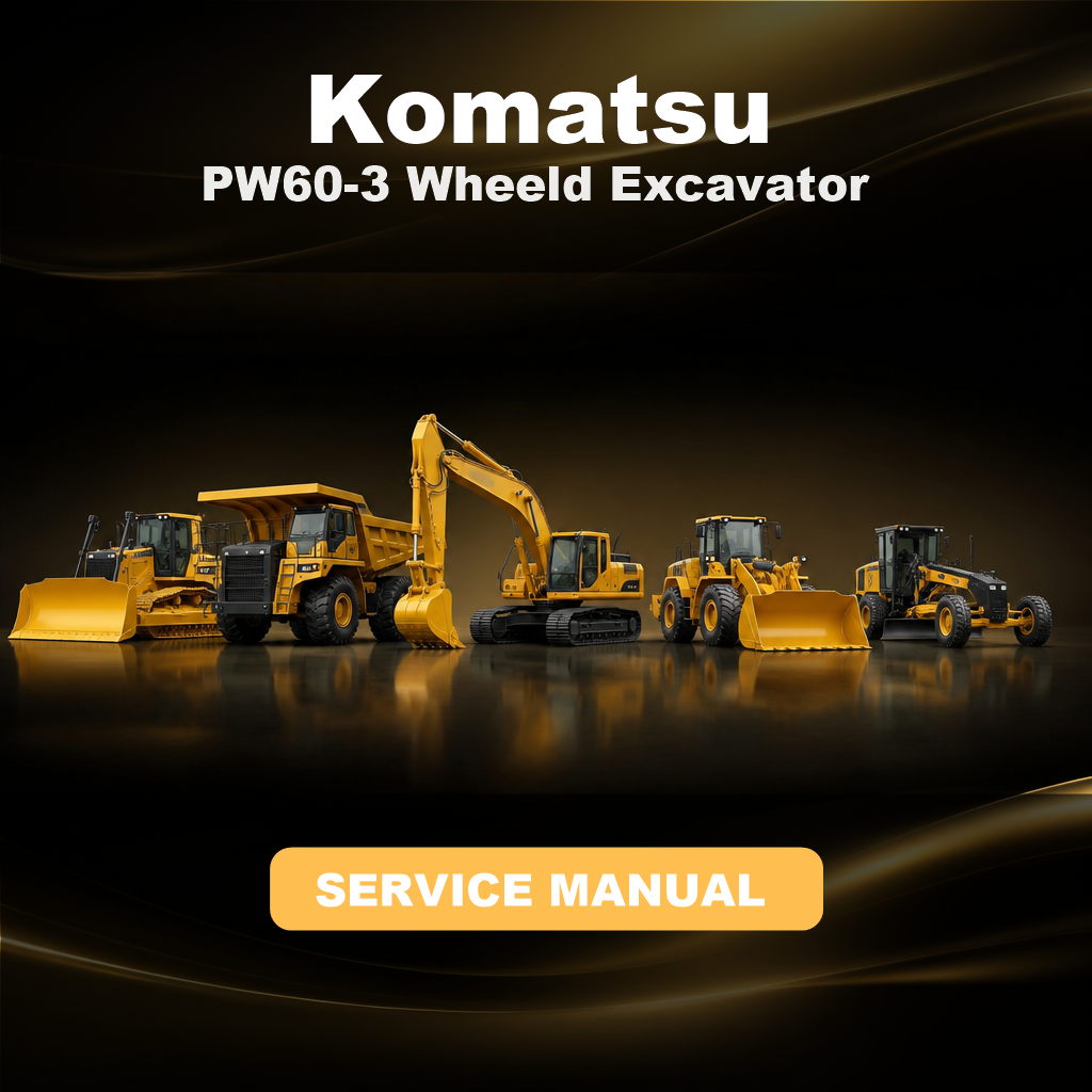 KOMATSU PW60-3 Wheeld Excavator Service Manual