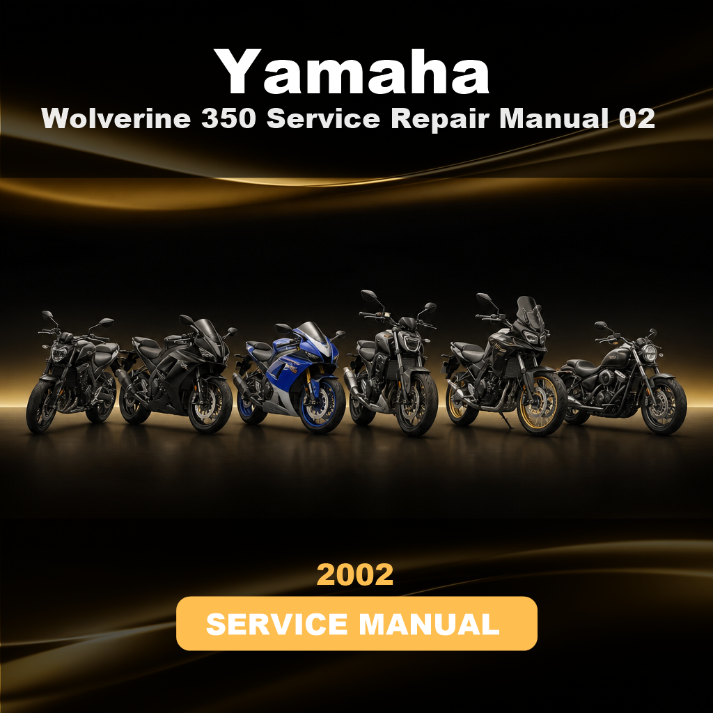2002 YAMAHA Wolverine 350 Service Repair Manual 02