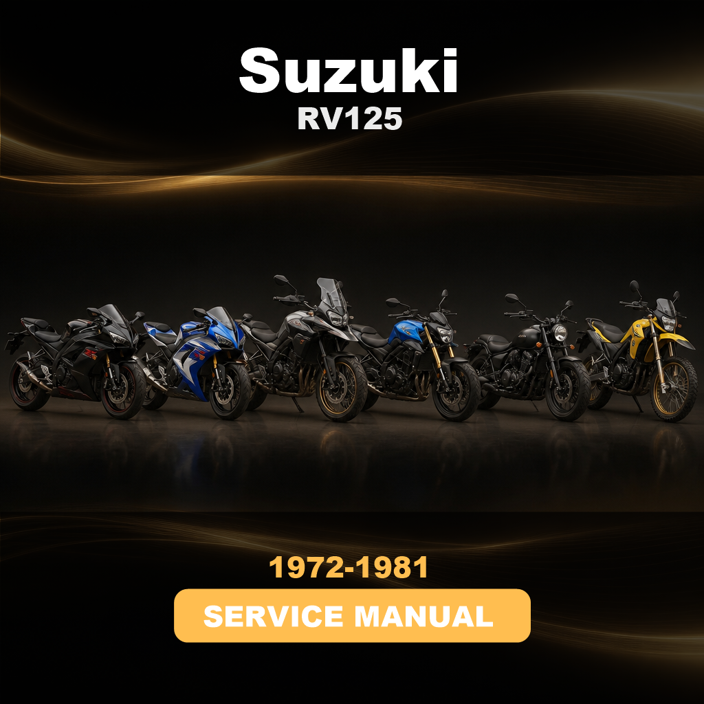 1972 -1981 SUZUKI RV125 Service & Repair Manual
