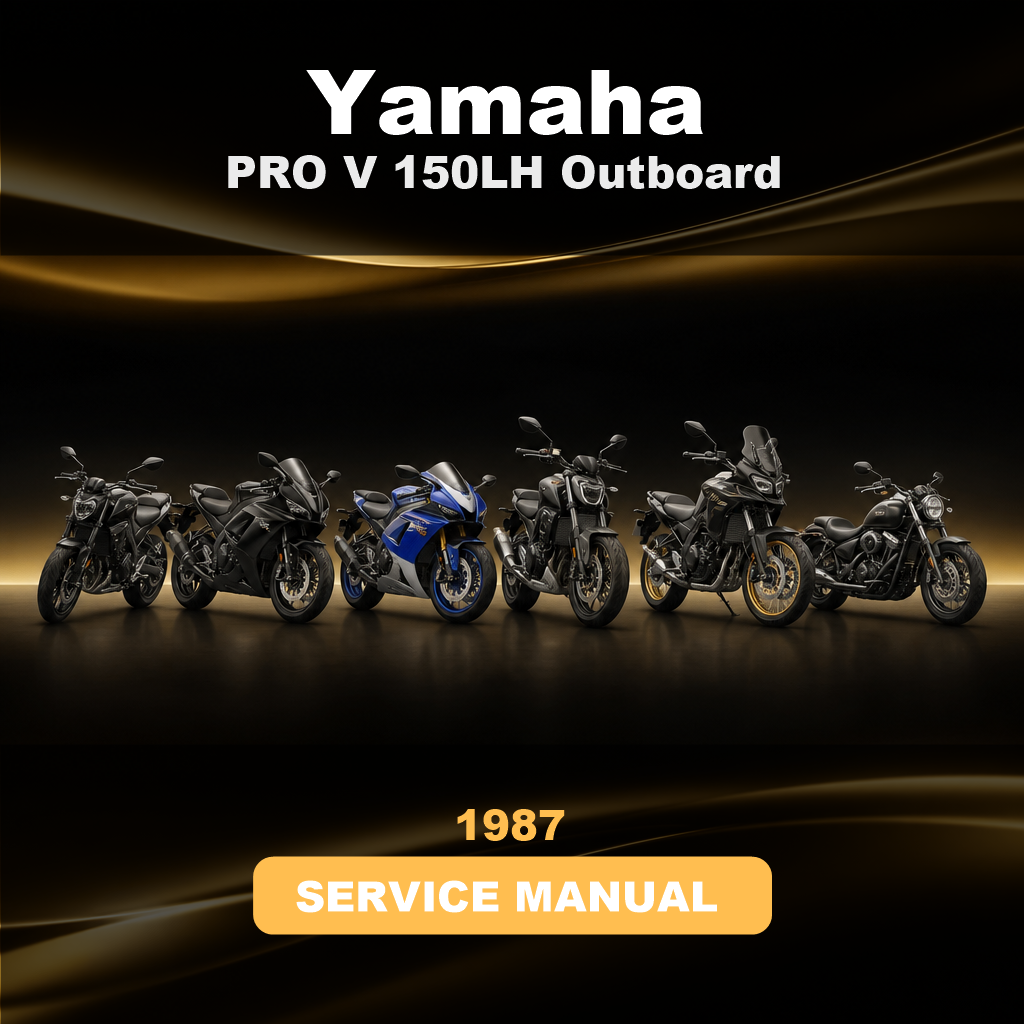 1987 YAMAHA PRO V 150LH Outboard Service Repair Maintenance Manual. Factory