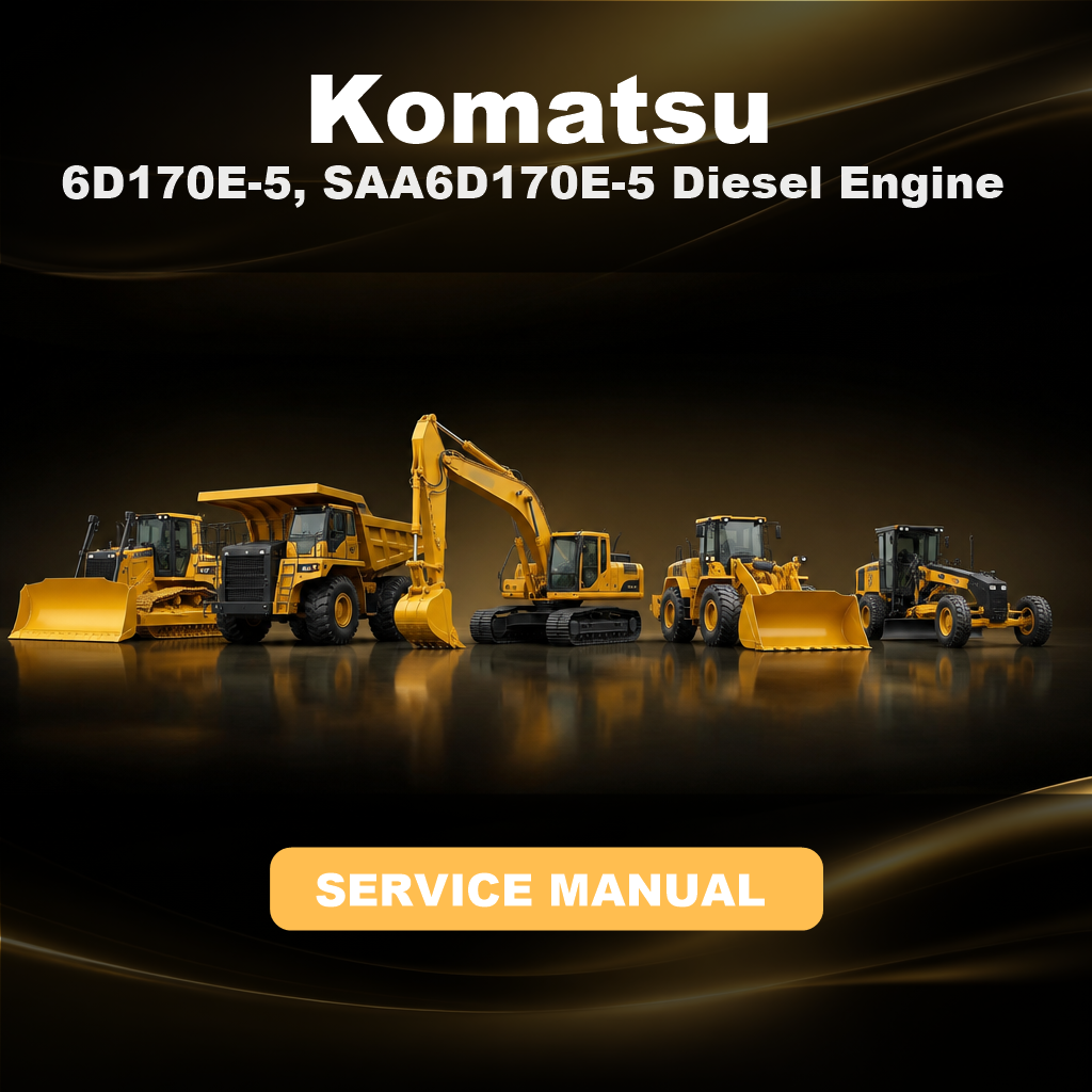 KOMATSU 6D170E-5, SAA6D170E-5 Diesel Engine Service & Repair Manual