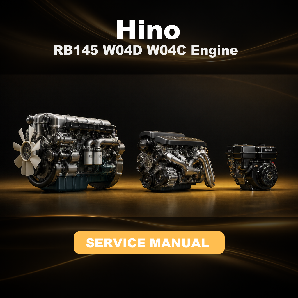HINO RB145 W04D W04C Engine Factory Service Repair Manual