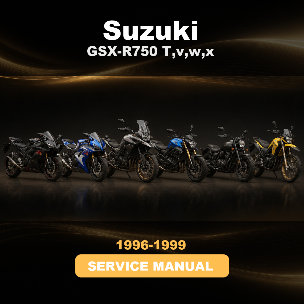 SUZUKI GSX-R750 T,v,w,x Service Manual 1996-1999
