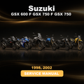 SUZUKI GSX 600 F GSX 750 F GSX 750 1998 2002 Manual