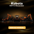 KUBOTA KX71-3 Excavator Factory Service & Work Shop Manual