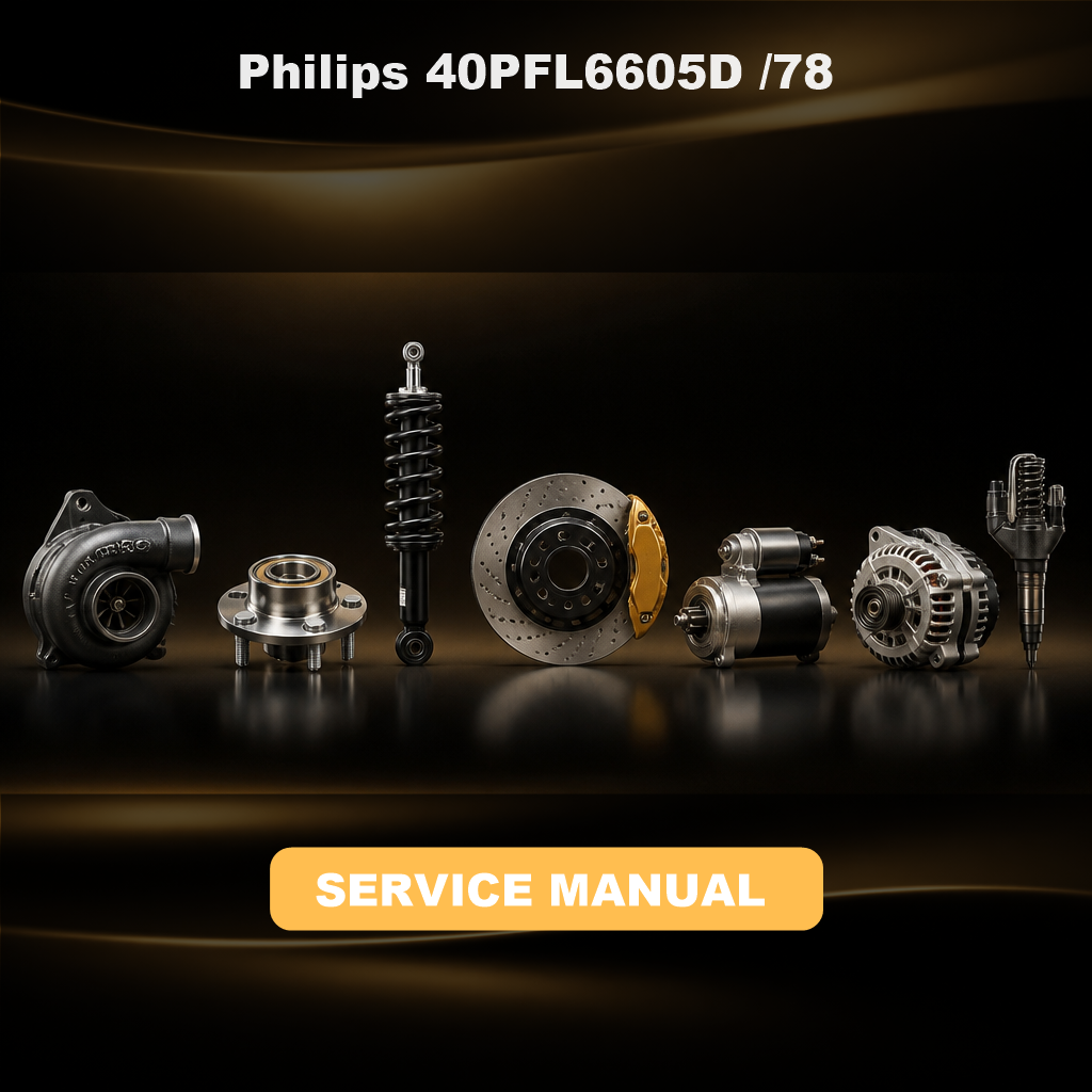 Philips 40PFL6605D /78 Service Manual & Repair Guide