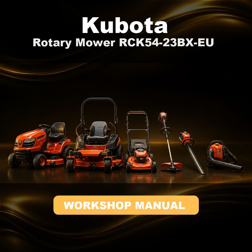 KUBOTA Rotary Mower RCK54-23BX-EU Workshop Service Repair