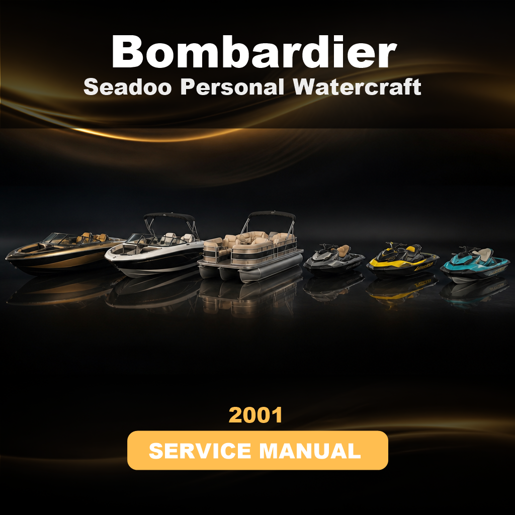 2001 BOMBARDIER Seadoo Personal Watercraft Service Repair Shop Manual.